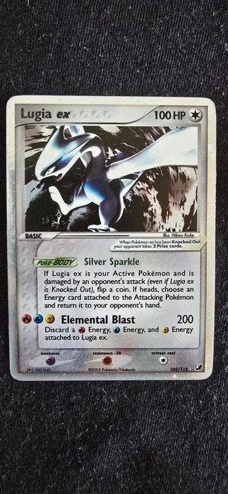 Pokémon - 1 Card - Lugia 105/115 Foil - EX - EX Unseen, Nieuw