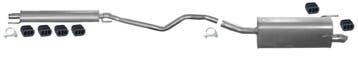 Complete uitlaat Einddemper + Middendemper Opel Astra H (GTC, Verzenden, Nieuw