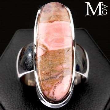 Combinatie van pastelroze tinten Ring met Australische roze