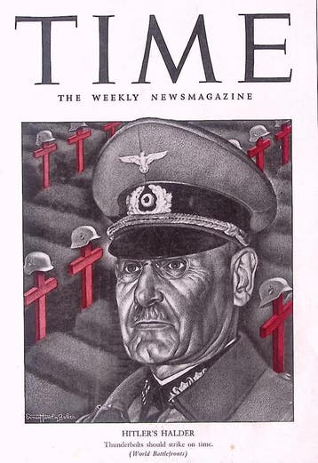 Cover Time Magazine1942 met Franz Halder (lijst optie), Verzamelen, Militaria | Tweede Wereldoorlog, Verzenden