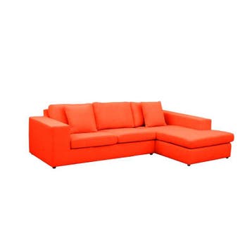 Loungebank Lelystad - loungebanken - Oranje, Nieuw, 150 cm of meer, Stof, 250 tot 300 cm