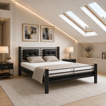 Van Schaik Arlanza Metalen Bed - 180 x 210, Nieuw
