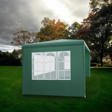 Paviljoen Barinas met 3 zijdelen, waterdicht, 3x3m - groen, Tuin en Terras, Partytenten, Verzenden, Nieuw