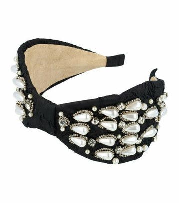 Haarband Diadeem 8cm – Statement – Parelkralen Strass, Nieuw