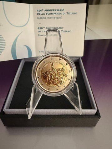 San Marino. 2 Euro 2026 Tiziano Reverse Proof (Zonder