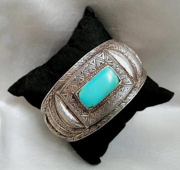 Antieke zilveren armband - Zilver - Afghanistan - 20e eeuw