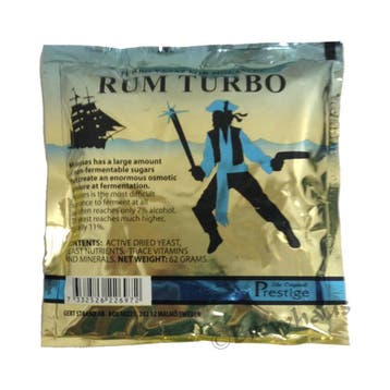 Prestige - Turbo gist / yeast - Rum turbo - 62 g, Ophalen of Verzenden, Nieuw, Overige typen