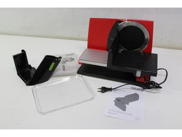 Graef S 11003 - Snijmachine - 170W Aluminium Rood, Verzenden, Nieuw in verpakking