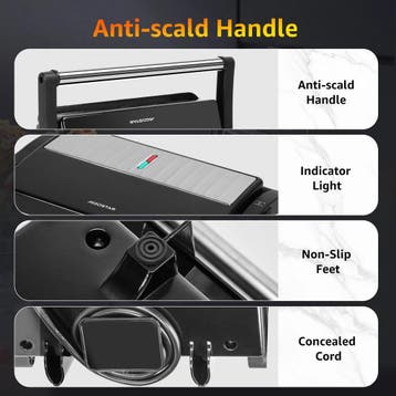 Tosti apparaat - Tosti ijzer - Contactgrill - Grill apparaat, Verzenden, Zo goed als nieuw