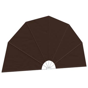 vidaXL Balkon Privacy Scherm Ø 320 cm Polyester Bruin, Verzenden, Nieuw