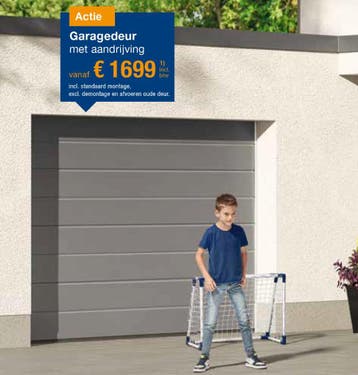 Nieuwe garagedeur nodig? Mooie Hörmann Actie Sectionaaldeur, Kunststof, 120 cm of meer, 200 tot 215 cm, Garagedeur