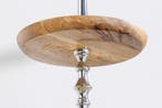 Decoratieve taartschaal PURE NATURE 68cm zilver mangohout, Ophalen of Verzenden, Nieuw