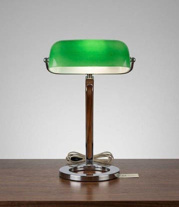 Tafellamp - Hout, Metaal, Glas, Antiek en Kunst