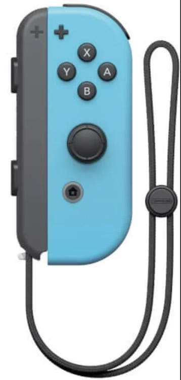 Nintendo Switch Joy-Con Controller Rechts Neon Blauw met pol, Spelcomputers en Games, Spelcomputers | Nintendo Consoles | Accessoires