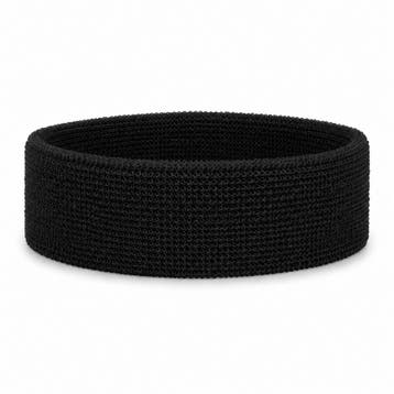 Haarband Sport 4cm - Badstof - Zwart, Nieuw