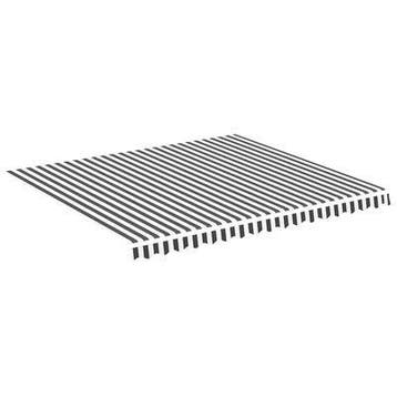 VidaXL vervangingsdoek voor luifel, 4 x 3.5m, antraciet/wit, Ophalen, Nieuw