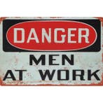 Wandbord -  Danger Men At Work, Ophalen of Verzenden, Nieuw