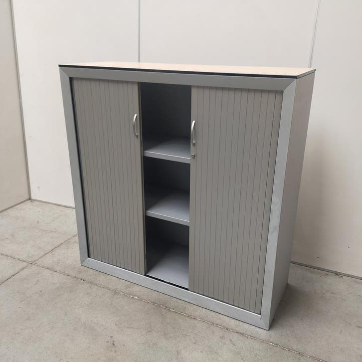 Kembo roldeurkast - 126x126x45 cm, Huis en Inrichting, Kasten | Roldeurkasten en Archiefkasten, Ophalen of Verzenden