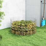 vidaXL Compostbak Ø100x50 cm gegalvaniseerd staal, Verzenden, Nieuw