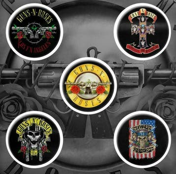 Guns N Roses button Bullet Logo officiële merchandise, Ophalen of Verzenden, Nieuw, Gebruiksvoorwerp