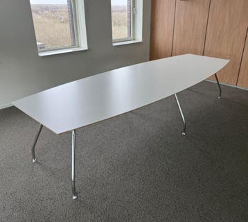 Vergadertafel - Wit Blad | 360 x 130 cm, Ophalen of Verzenden, Gebruikt