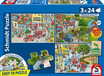 Brandweer Puzzel (3x24 stukjes) | Schmidt - Puzzels, Verzenden, Nieuw