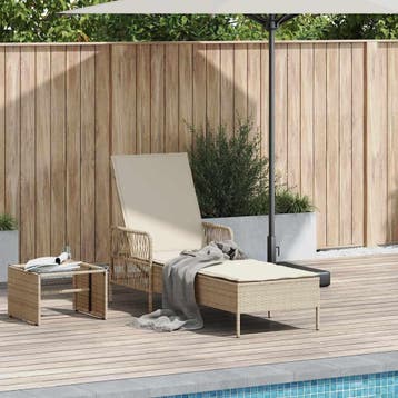 Ligbed Modern Design | 43% Korting, Ophalen of Verzenden, Nieuw, Wicker, Verstelbaar