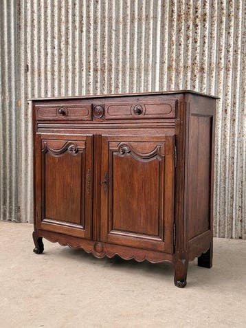 Dressoir - Eikenhout - Hoge kwaliteit snijwerk, Antiek en Kunst