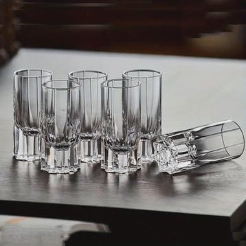 30ml Kristallen Shotglazen Set - Elegante Borrelglazen voor, Antiek en Kunst, Verzenden