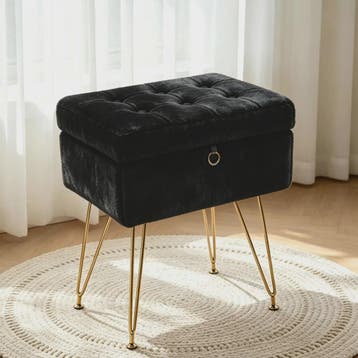 Luxe Faux Fur Opbergkruk met Goudkleurige Poten - 8L Inhoud, Verzenden, Nieuw