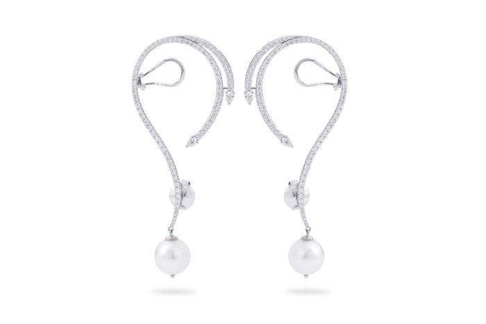 Oor manchet - 18 karaat Geel goud - 2.42ct. tw. Parel -, Sieraden, Tassen en Uiterlijk, Antieke sieraden