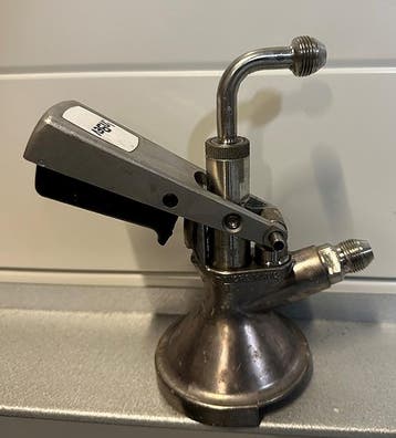 Occasion - Fustkoppeling schuif vlak a met bocht 2x3/8, Ophalen of Verzenden