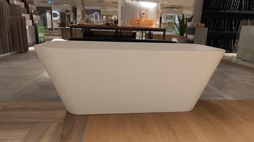 Vrijstaand bad Mat wit solid surface 170x69 0002 - 5, Ophalen, Nieuw, Bad