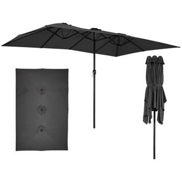 2dekans | Coast Dubbeldak Parasol 430 x 276 x 260 cm Extra, Ophalen of Verzenden, Zo goed als nieuw