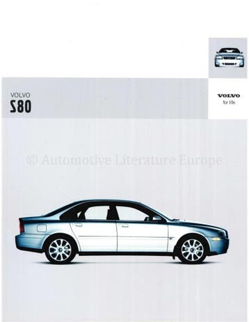 2004 VOLVO S80 BROCHURE DUITS, Nieuw, Volvo, Author