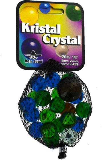 20+1 Crystal Knikkers | Don Juan - Buitenspeelgoed, Verzenden, Nieuw