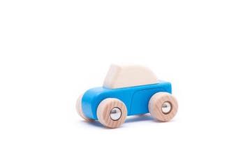 Bajo houten pullback auto blauw - d van €20,95 voor €18,85, Ophalen of Verzenden, Nieuw