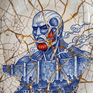 MEDSAN - Kintsugi Colossal Titan () - UNIQUE WORK, Antiek en Kunst