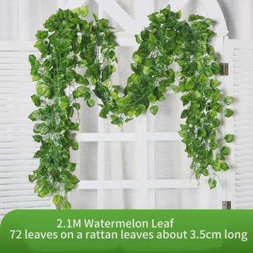 Kunstige Klimop Slang 2.1M - Groene Nep Plant voor Decoratie, Huis en Inrichting, Verzenden