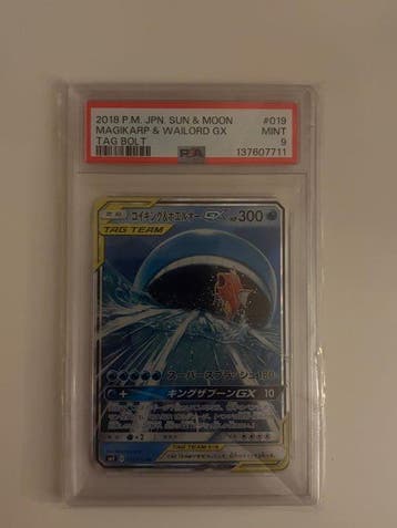Pokémon - 1 Graded card - Magikarp & Wailord #019 Full art,, Nieuw