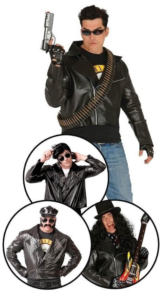 Grease Biker Jasje, Hobby en Vrije tijd, Feestartikelen, Feestartikel, Nieuw, Verzenden