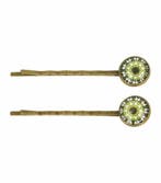 Haarspeld Schuifspeldjes 6cm - Cirkel - Vintage Patroon -, Nieuw