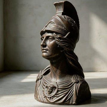 Polystone-buste van Athene, Godin van de Wijsheid Beeld - 12