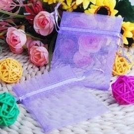 10 x Organza zakjes 10x12 cm – lila (Verpakkingsmaterialen, Ophalen of Verzenden, Nieuw
