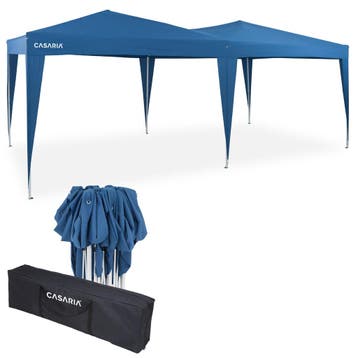 Paviljoen Blauw 3x6m UV-bescherming 50+ (Paviljoen - Prieel), Verzenden, Nieuw