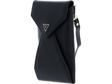 Guess Portemonnee Dames - Saffiano-patroon - Zwart, Verzenden, Zo goed als nieuw