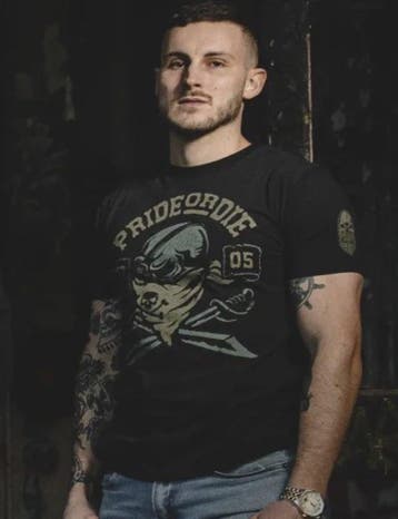 PRiDEorDiE Pirate T Shirt Zwart, Ophalen of Verzenden, Nieuw