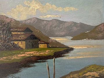 Alfonso Pozzi (1925) - Veduta lacustre