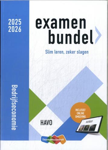 Examenbundel Bedrijfseconomie / havo 2025/2026 9789006993554, Boeken, Verzenden, Gelezen