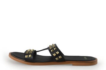 Manfield Sandalen in maat 39 Zwart, Verzenden, Zwart, Sandalen of Muiltjes, Zo goed als nieuw